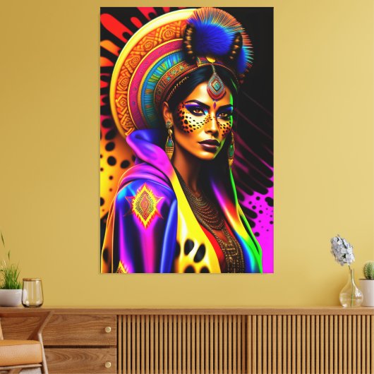 Porträt von Schönheit Leinwanddruck (Insitu (Wohnzimmer))