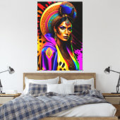 Porträt von Schönheit Leinwanddruck (Insitu (Schlafzimmer))