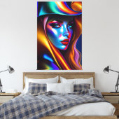 Porträt von Schönheit Leinwanddruck (Insitu (Schlafzimmer))