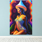 Porträt von Schönheit Leinwanddruck (Insitu (Holzboden))