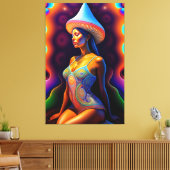 Porträt von Schönheit Leinwanddruck (Insitu (Wohnzimmer))