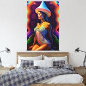 Porträt von Schönheit Leinwanddruck (Insitu (Schlafzimmer))