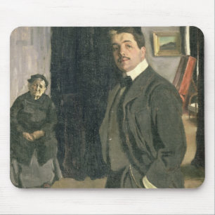 Porträt von Sergei Pavlovich Diaghilev Mousepad