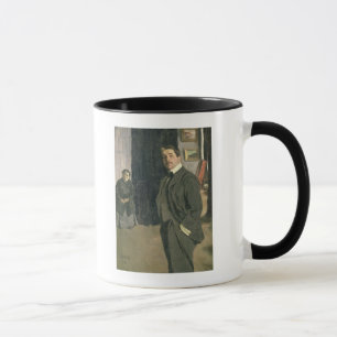 Porträt von Sergei Pavlovich Diaghilev Tasse