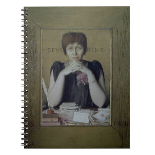 Porträt von Severine (Caroline Remy) (1855-1929) Notizblock