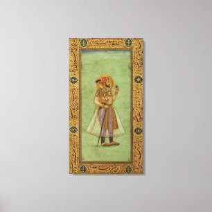 Porträt von Shah Jahan, 1631, Mughal Leinwanddruck