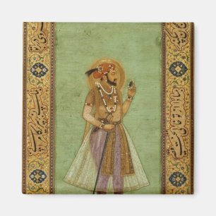 Porträt von Shah Jahan, 1631, Mughal Magnet