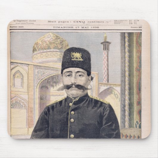 Porträt von Shah Mozzafer-ed-Lärm Mousepad (Vorne)