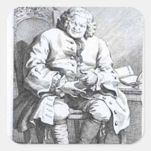 Porträt von Simon Fraser, Lord Lovat Quadratischer Aufkleber