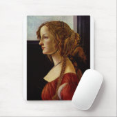 Porträt von Simonetta Vespucci durch Botticelli Mousepad (Mit Mouse)