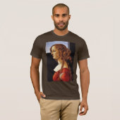 Porträt von Simonetta Vespucci durch Botticelli T-Shirt (Vorne ganz)