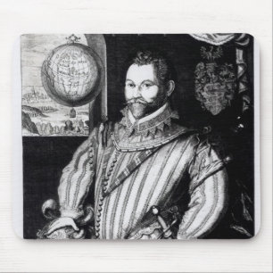 Porträt von Sir Francis Drake Mousepad