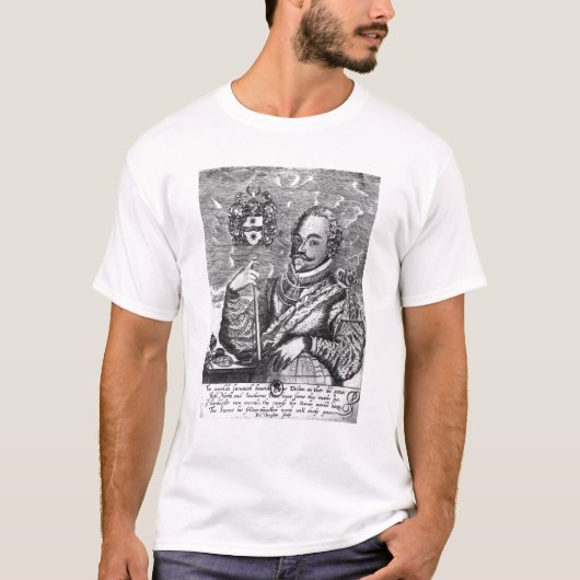 Porträt von Sir Francis Drake T-Shirt (Vorderseite)