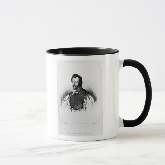 Porträt von Sir Francis Drake Tasse (Rechts)