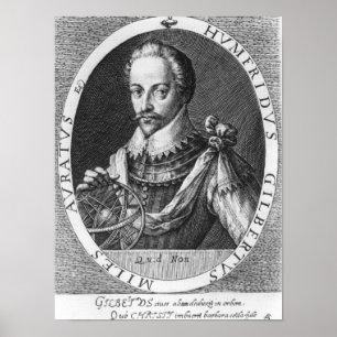 Porträt von Sir Humphrey Gilbert Poster