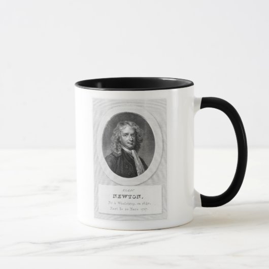 Porträt von Sir Isaac Newton Tasse (Rechts)