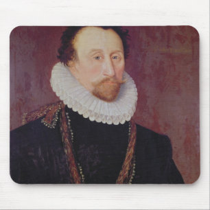 Porträt von Sir John Hawkins 1581 Mousepad