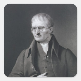 Porträt von Sir Joseph Thomson Quadratischer Aufkleber