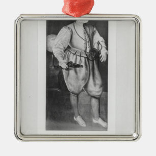 Porträt von Sir Martin Frobisher Silbernes Ornament
