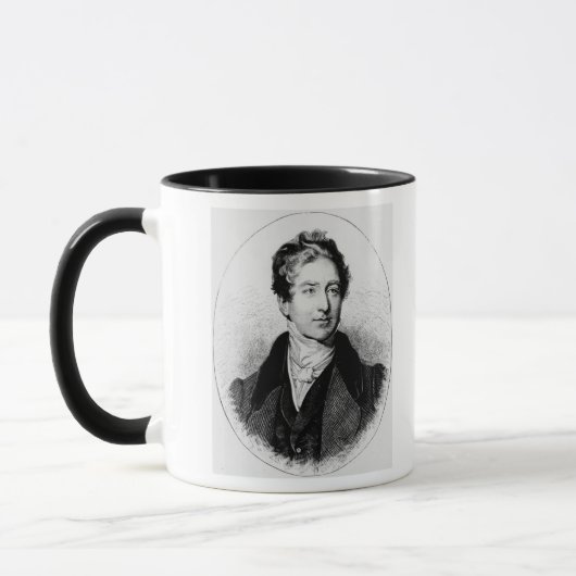 Porträt von Sir Robert Peel Tasse (Links)