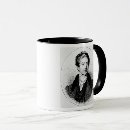 Porträt von Sir Robert Peel Tasse (VorderseiteRechts)