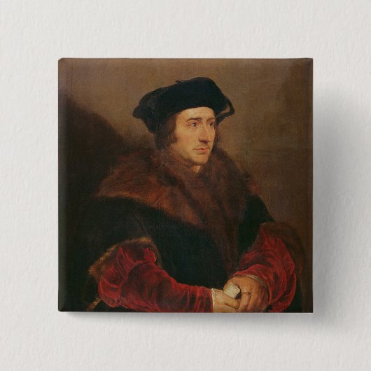 Porträt von Sir Thomas More Button (Vorderseite)