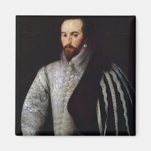 Porträt von Sir Walter Raleigh 1588 Magnet