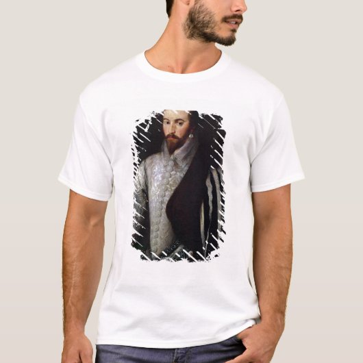 Porträt von Sir Walter Raleigh 1588 T-Shirt (Vorderseite)