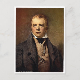 Porträt von Sir Walter Scott klassisches Photochro Postkarte