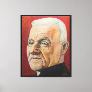 Porträt von St. Andre Bessette Leinwanddruck