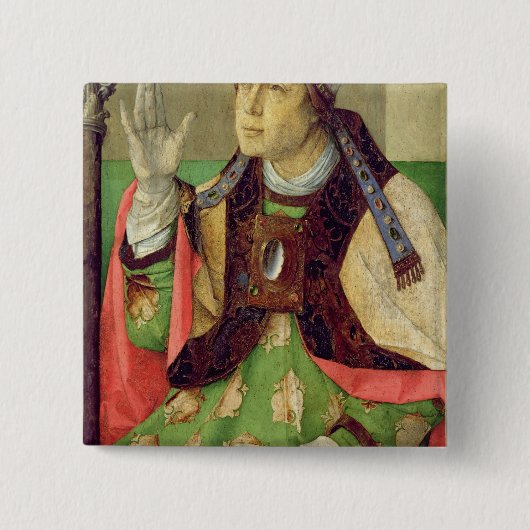 Porträt von St Augustine, c.1475 Button (Vorderseite)