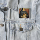 Porträt von St Thomas Thomas von Aquin c.1475 Button (Beispiel)