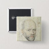 Porträt von St. Vincent de Paul Button (Vorne & Hinten)