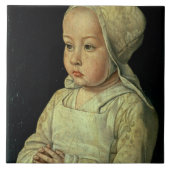 Porträt von Suzanne von Bourbon (1491-1521) Fliese (Vorderseite)