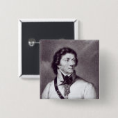 Porträt von Tadeusz Kosciuszko Button (Vorne & Hinten)