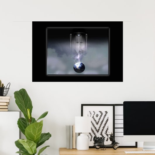 Porträt von Tesla von Gregory Gallo Poster (Heimbüro)