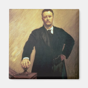 Porträt von Theodore Roosevelt Magnet