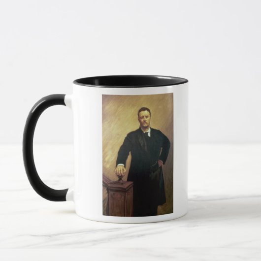 Porträt von Theodore Roosevelt Tasse (Links)
