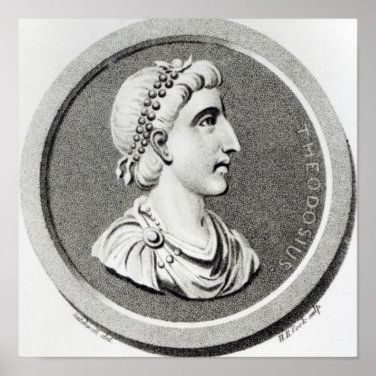 Porträt von Theodosius Poster (Vorne)