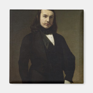Porträt von Theophile Gautier, 1839 Magnet