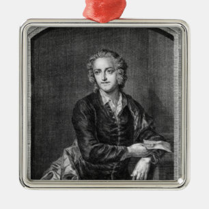 Porträt von Thomas Gray Ornament Aus Metall