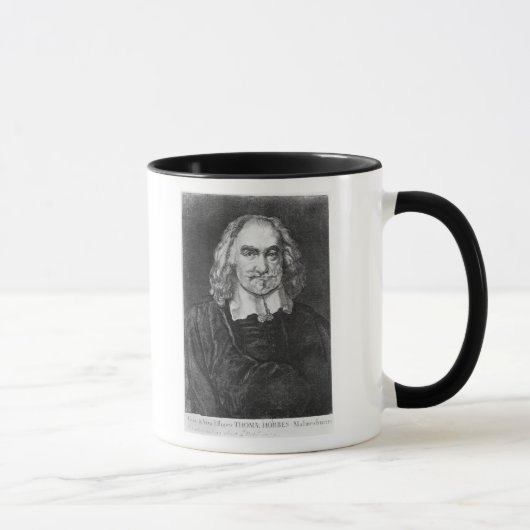 Porträt von Thomas Hobbes Tasse (Rechts)