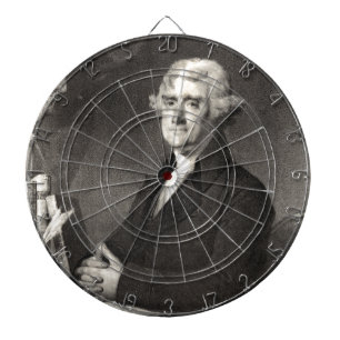 Porträt von Thomas Jefferson Dartscheibe