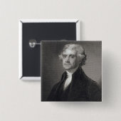Porträt von Thomas Jefferson, graviert durch Button (Vorne & Hinten)