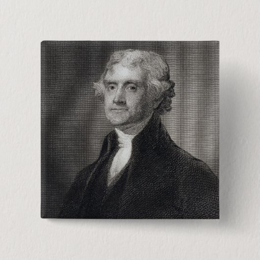 Porträt von Thomas Jefferson, graviert durch Button (Vorderseite)