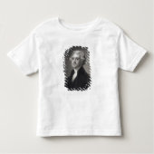 Porträt von Thomas Jefferson, graviert durch Kleinkind T-shirt (Vorderseite)