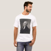 Porträt von Thomas Jefferson, graviert durch T-Shirt (Vorne ganz)