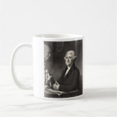 Porträt von Thomas Jefferson Kaffeetasse (Links)