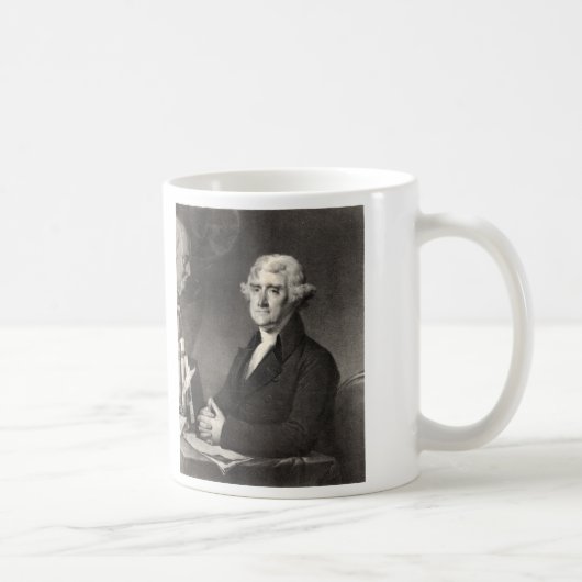 Porträt von Thomas Jefferson Kaffeetasse (Rechts)