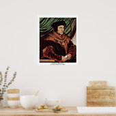 Porträt von Thomas More von Hans Holbein dem Jünge Poster (Küche)